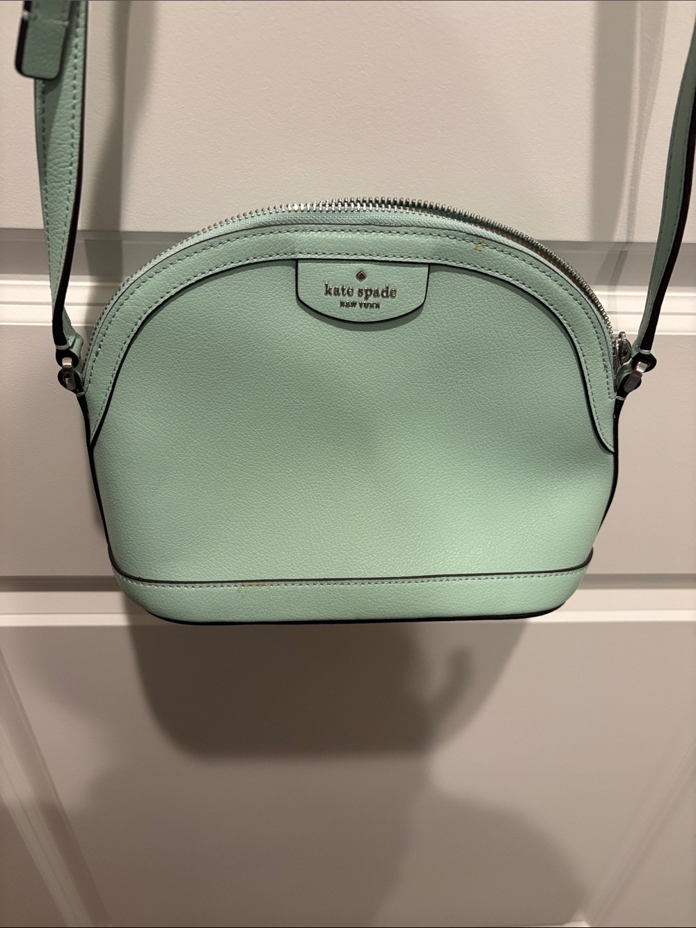kate spade Mint Leather Dome Crossbody